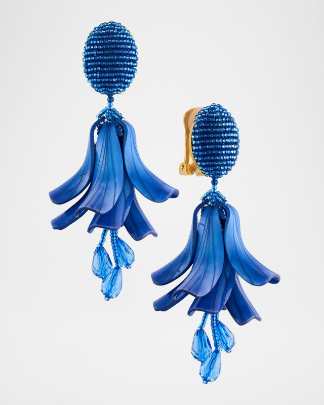 Classic Impatiens Clip-On Earrings
